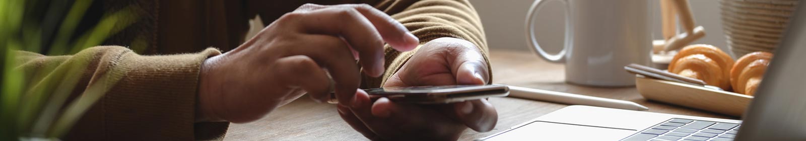 a man working on a mobile phone