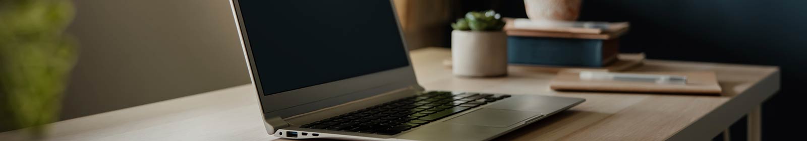 a laptop placed on a table