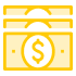 Icon illustration of few dollar bills